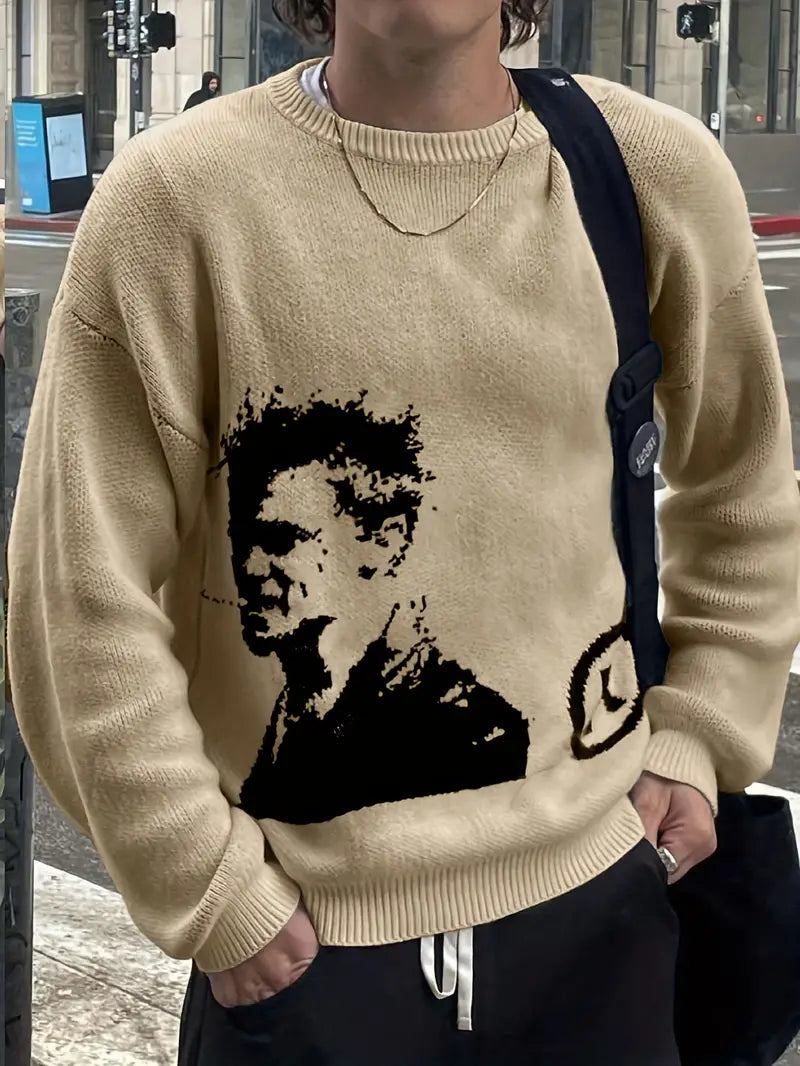 Brad Pitt Wool Sweater