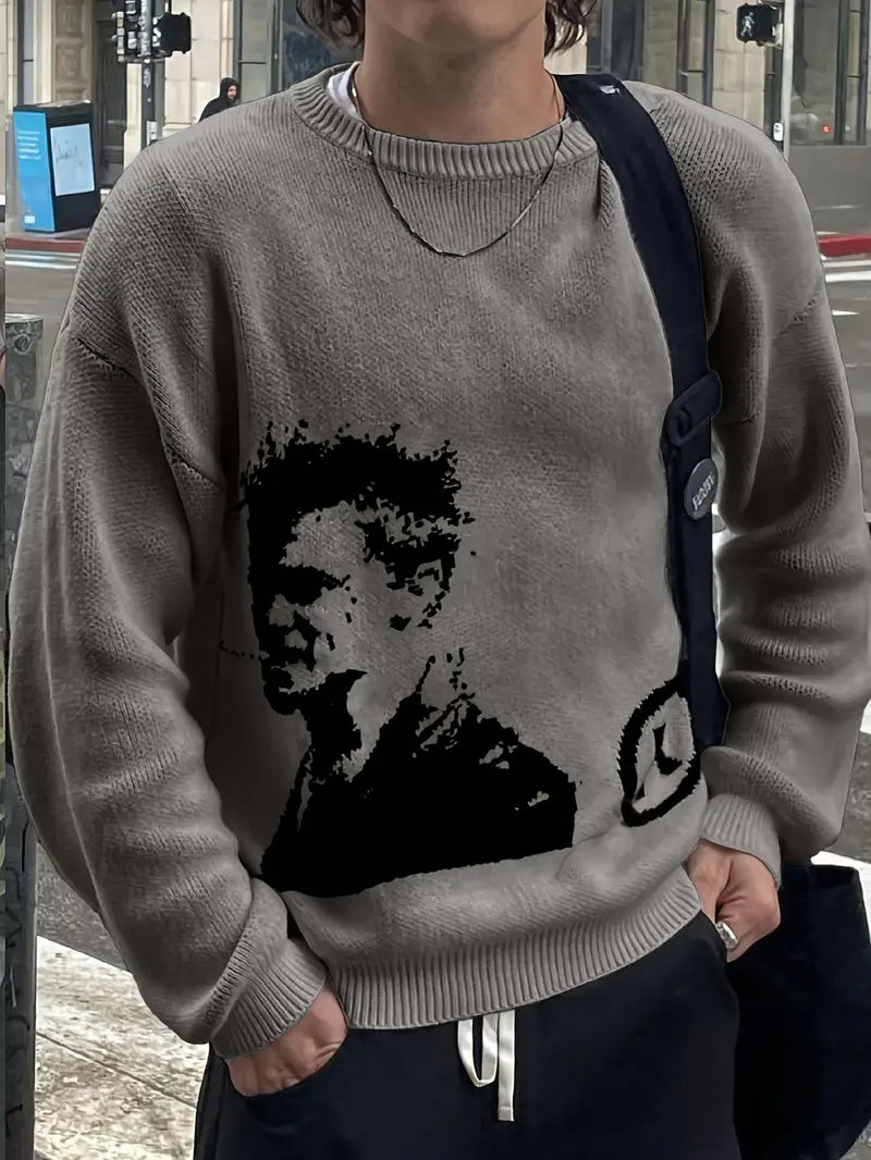 Brad Pitt Wool Sweater