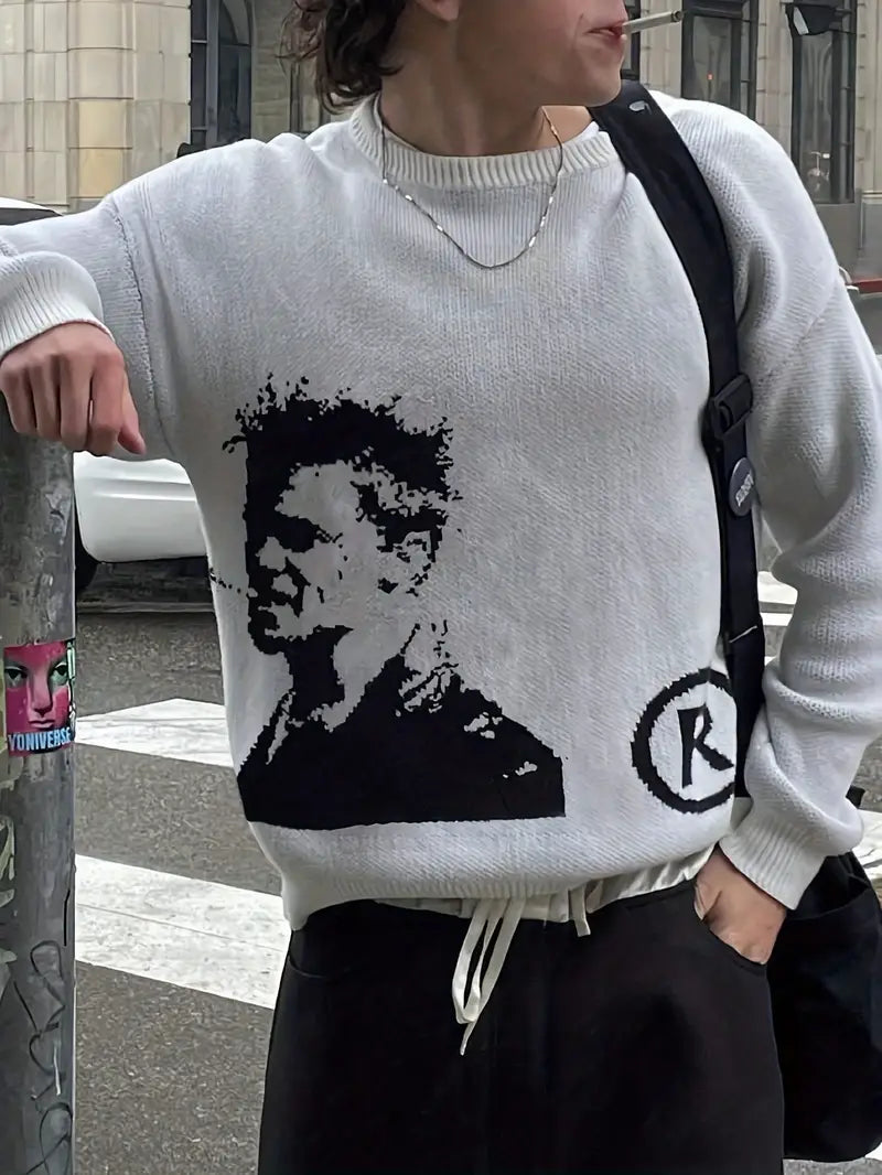 Brad Pitt Wool Sweater