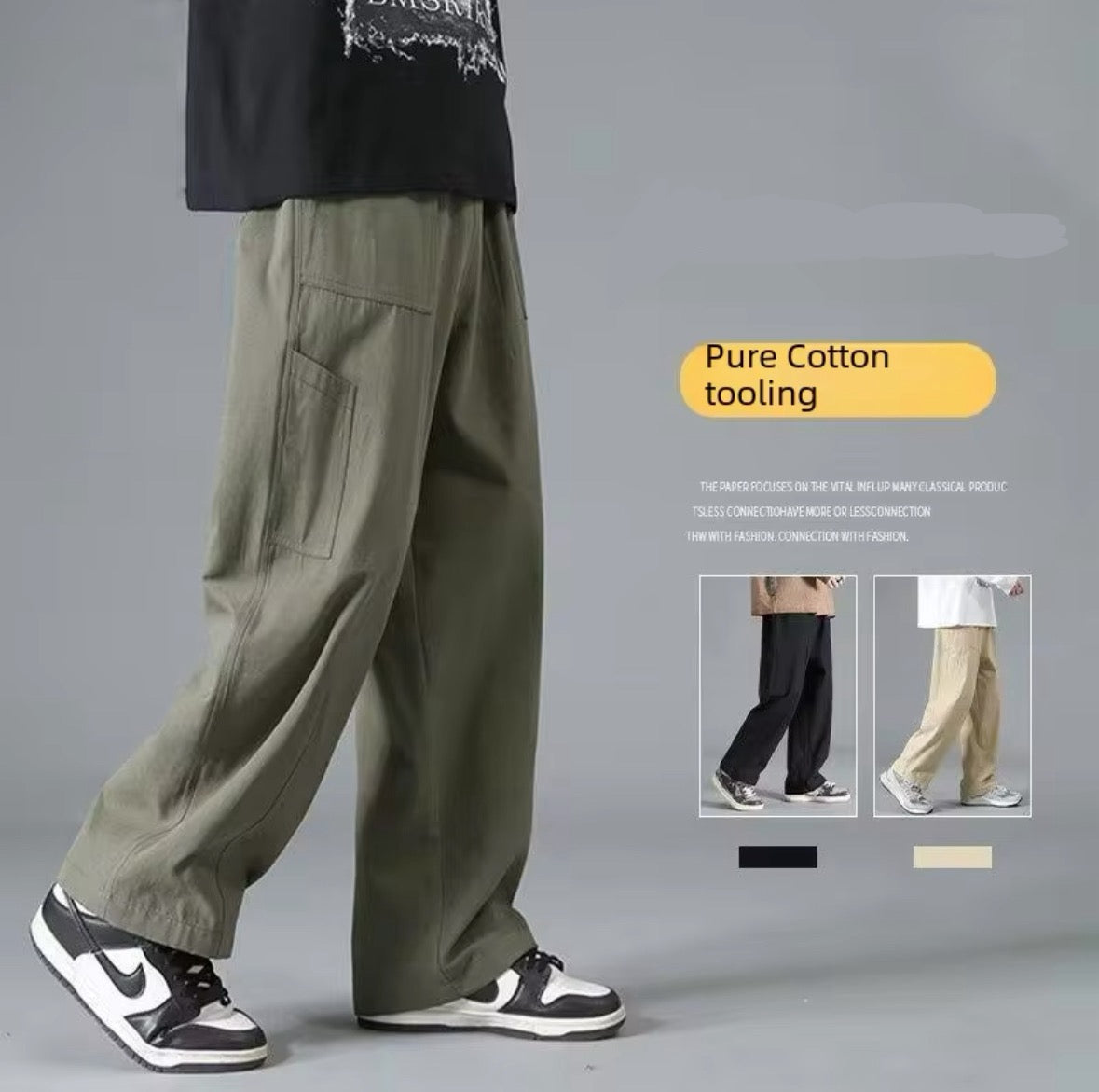 Japanese-Style Cargo Pants