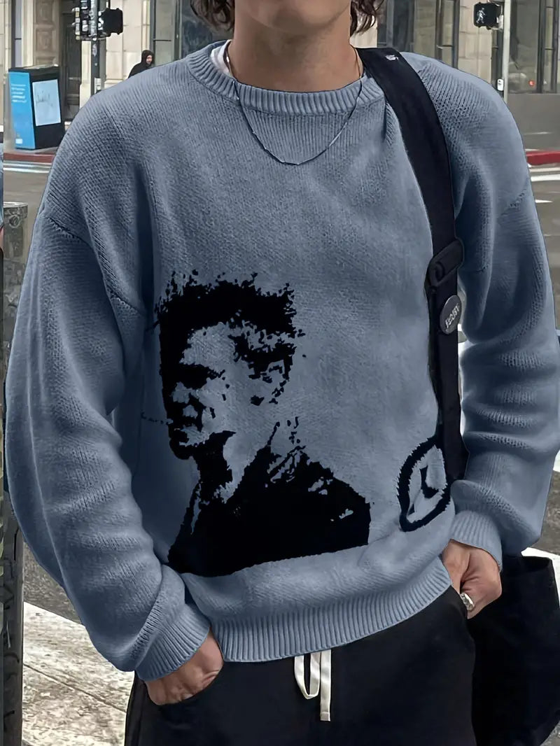 Brad Pitt Wool Sweater